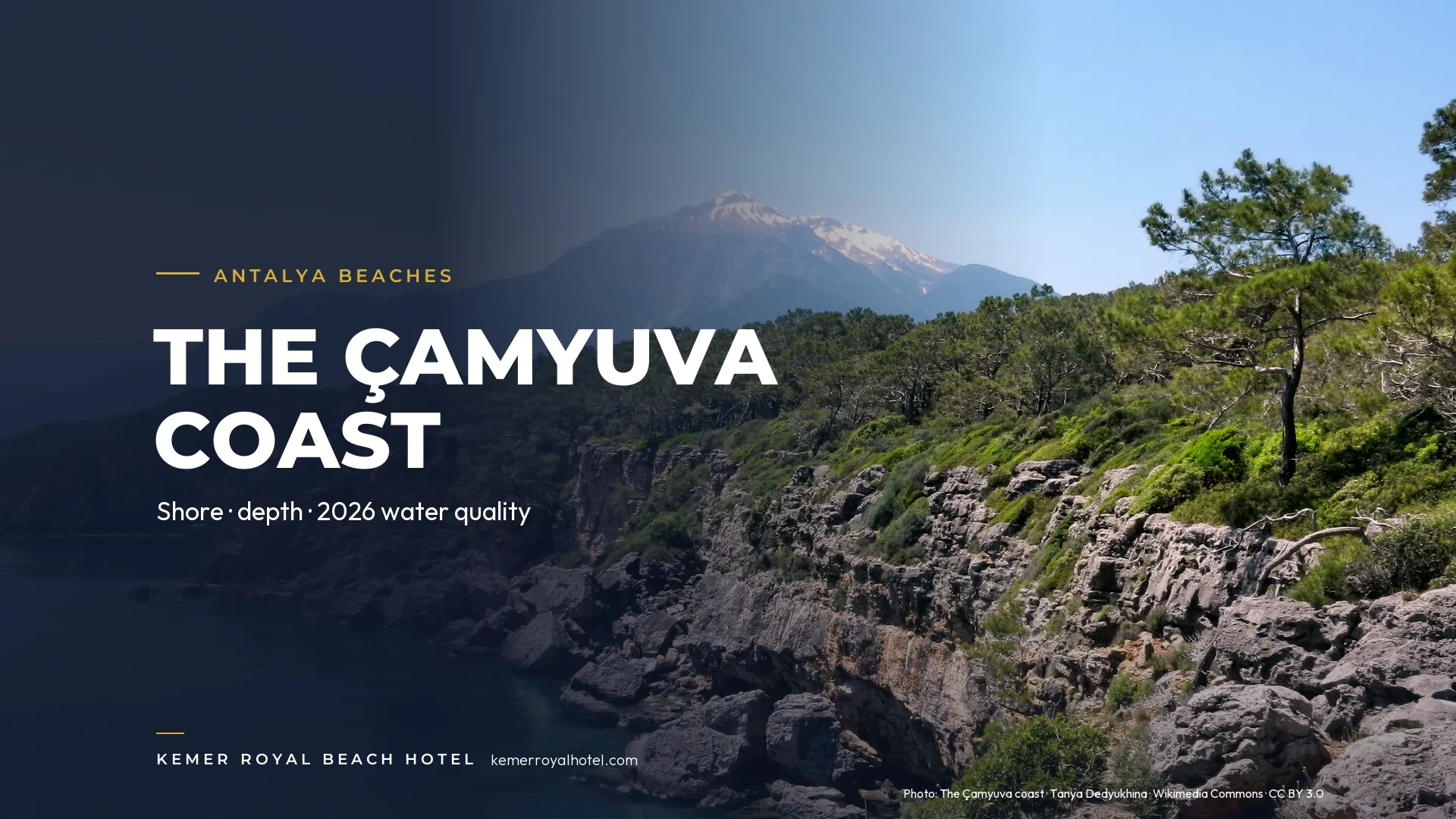 The Çamyuva coast – Antalya beaches