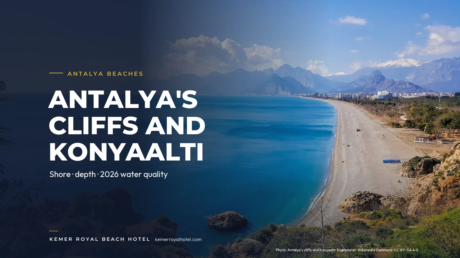Antalya's cliffs and Konyaaltı – Antalya beaches