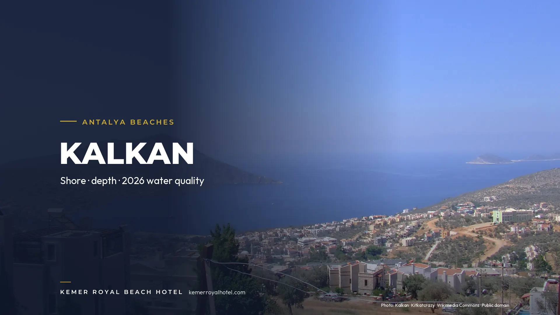 Kalamar Beach Club (Kaş): Shore, Depth and 2026 Water Quality