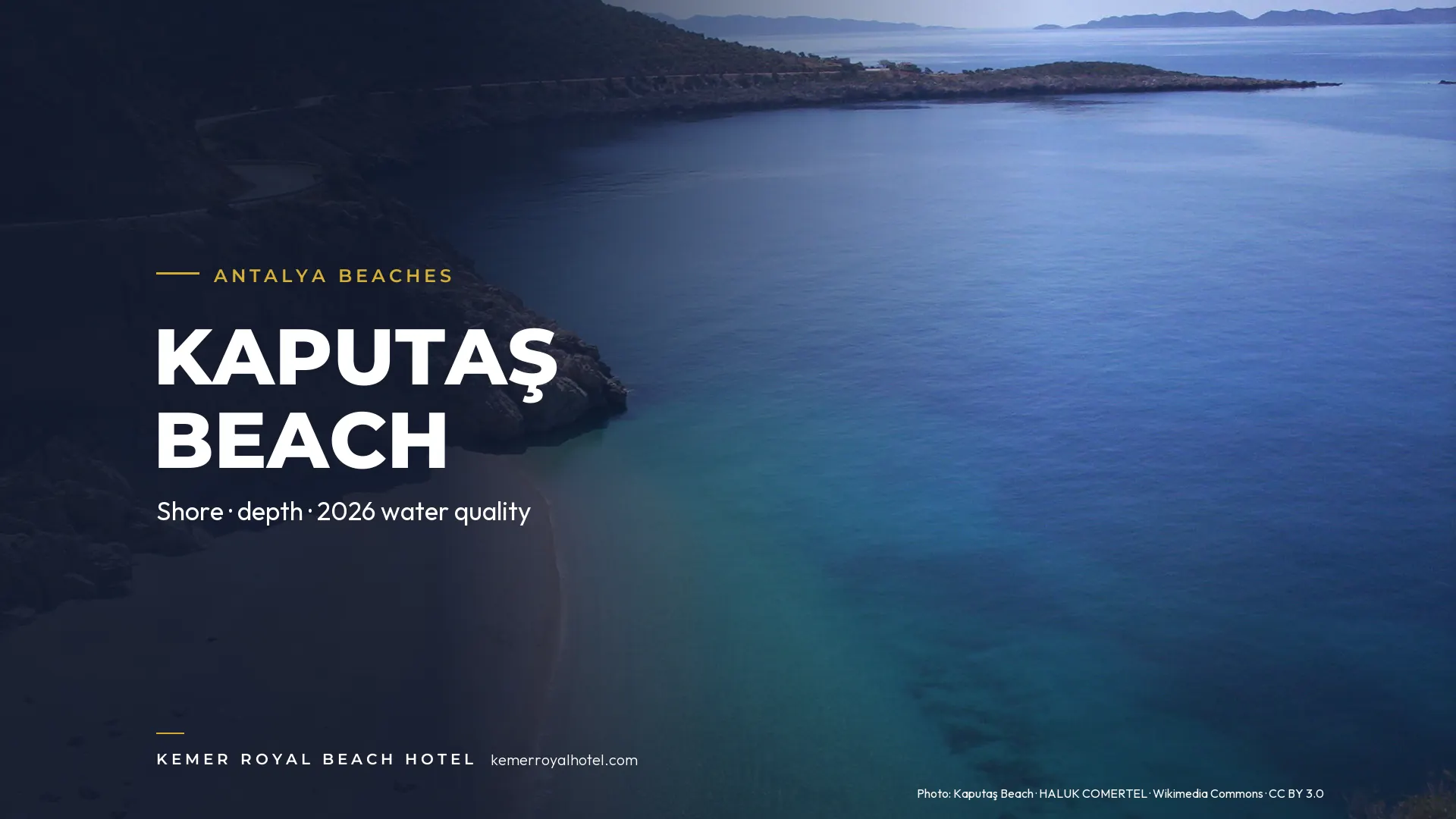 Antalya Beaches Guide 2026: Shore, Depth and Water Quality for Every Beach