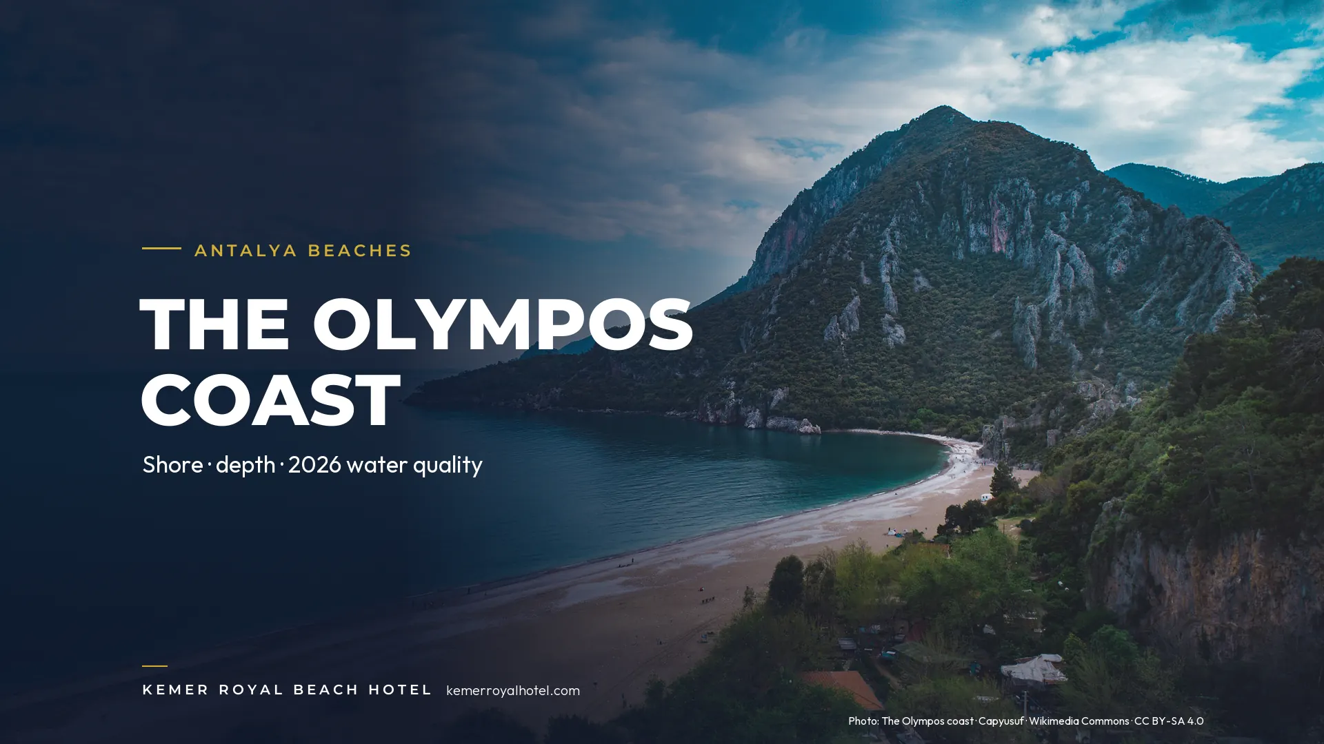 Olimpos Beach (Kumluca): Shore, Depth and 2026 Water Quality