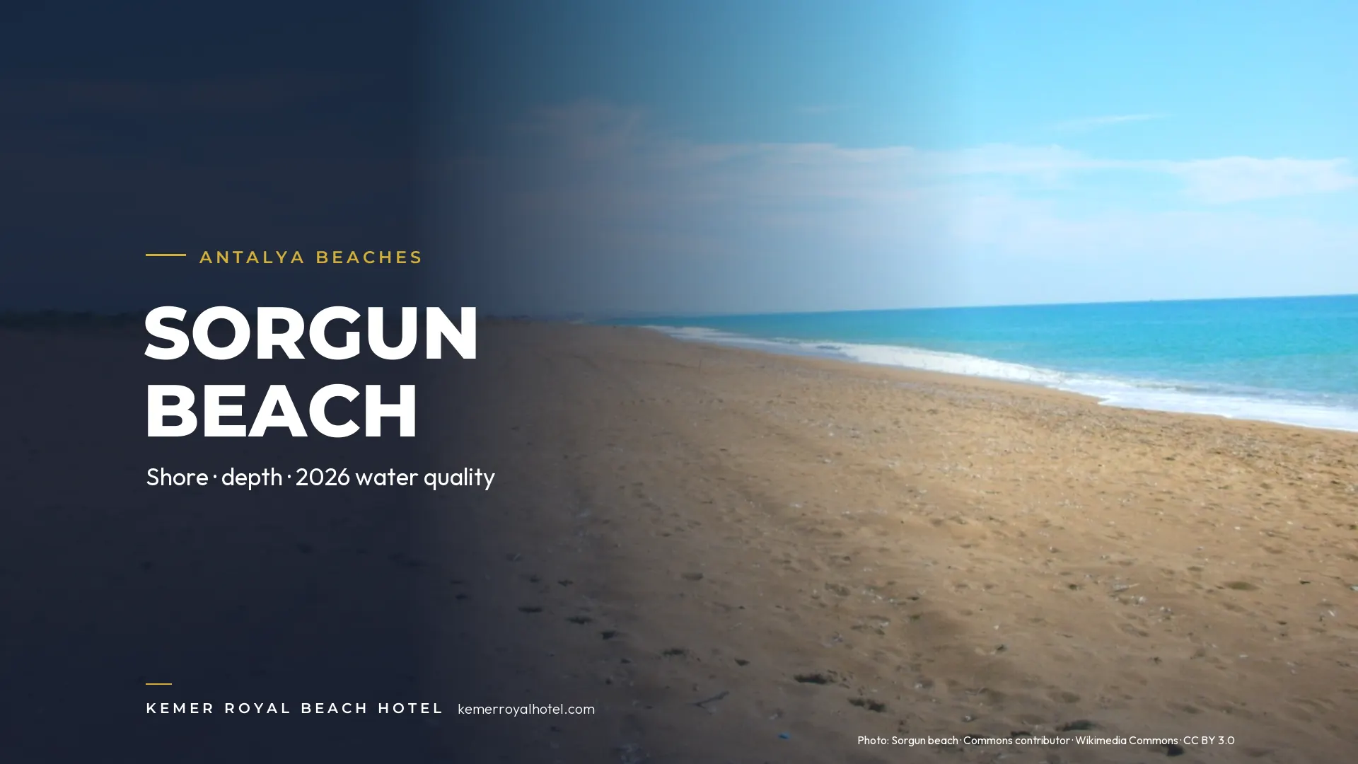 Sorgun beach – Antalya beaches