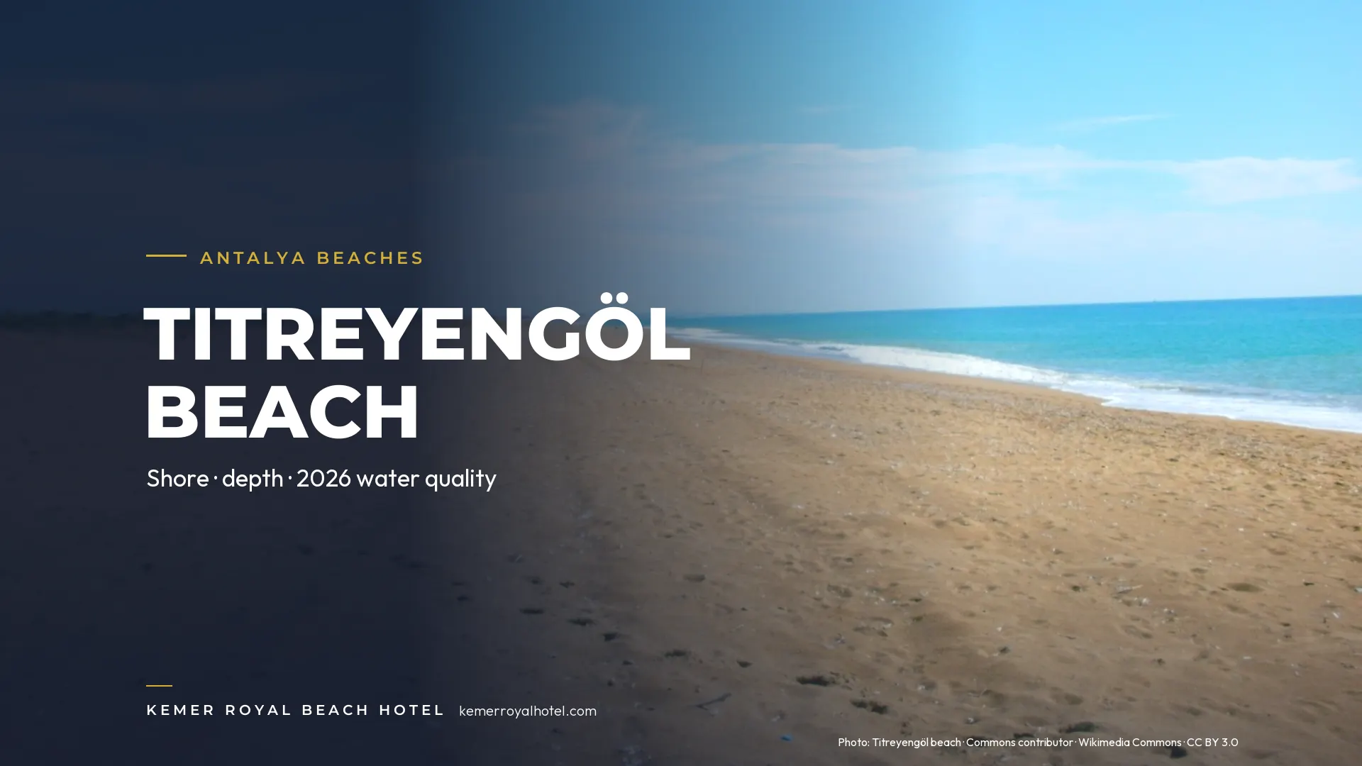 Titreyengöl beach – Antalya beaches